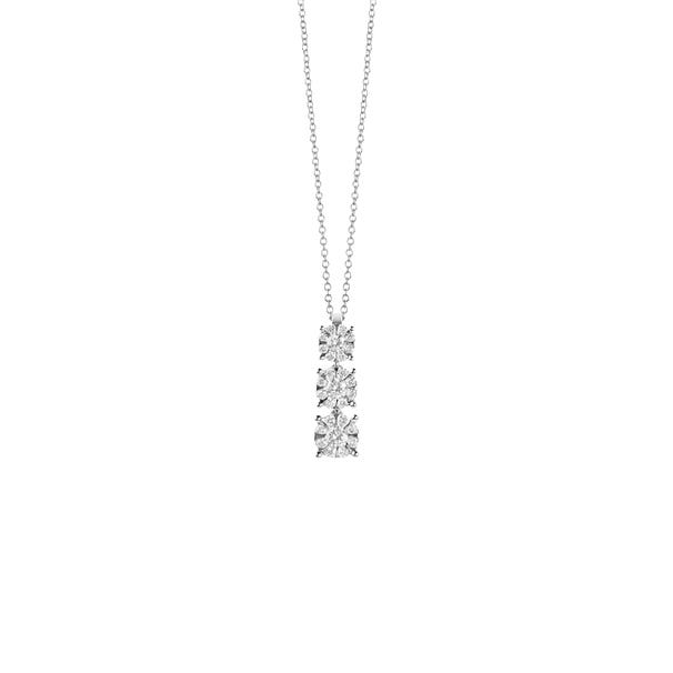 Collana in oro bianco con diamanti, gioielli Salvini