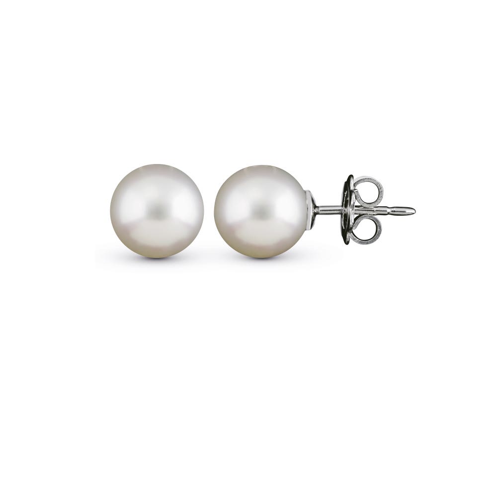 White gold earrings with white Japanese pearls LE PERLE SALVINI SALVINI 20048521_c - 1