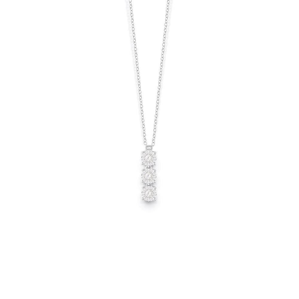 White gold necklace with diamonds DAPHNE SALVINI 20054569 - 1