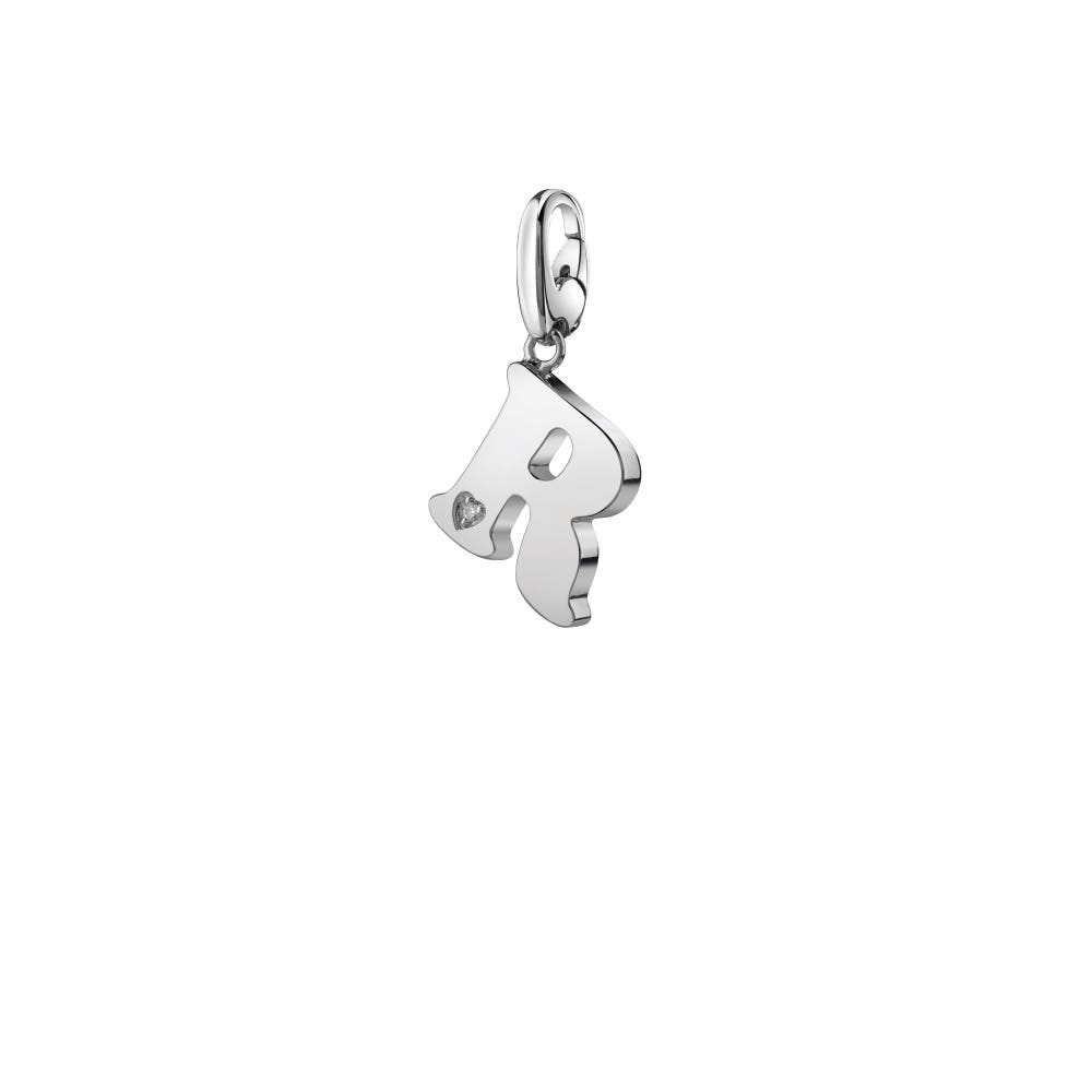 Silver charm with diamond CHARMS OF LOVE SALVINI 20077307 - 1