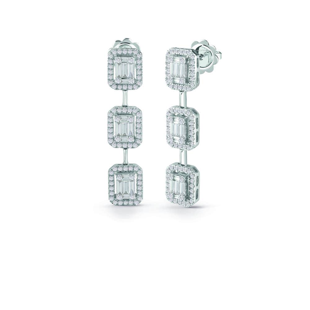 White gold earrings with diamonds MAGIA SALVINI 20091749 - 1