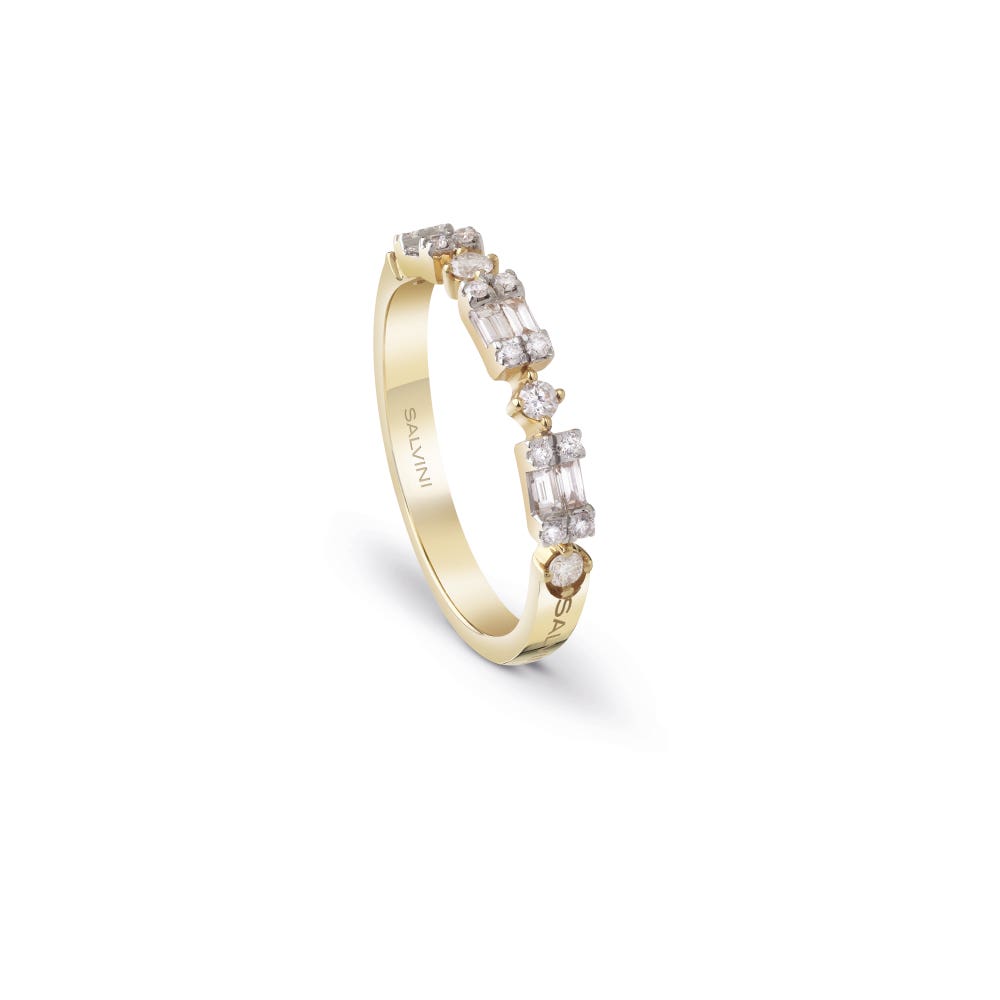 Ring aus Gelbgold mit Diamanten MAGIA SALVINI 20094133_c - 1