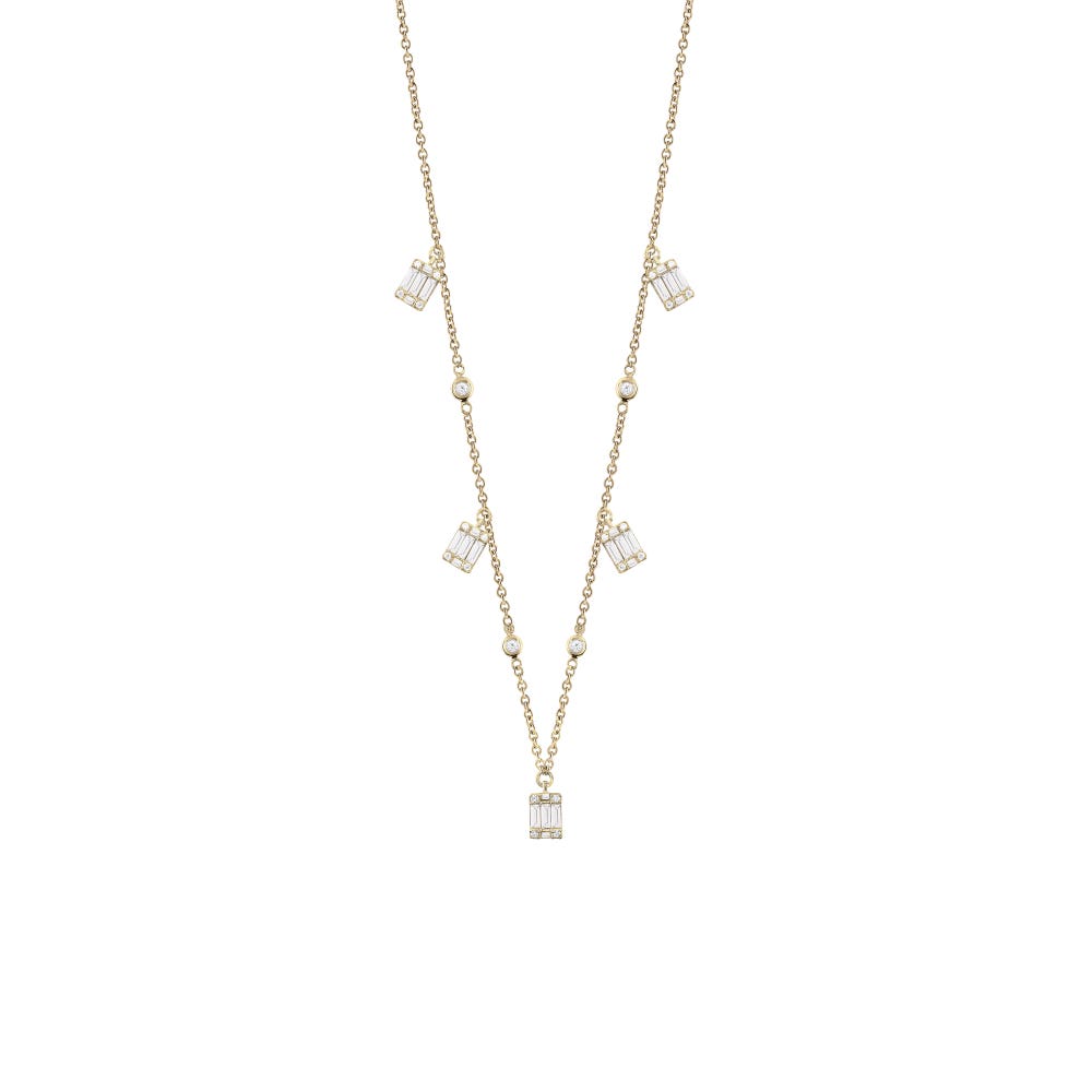 Yellow gold necklace with diamonds MAGIA SALVINI 20094141 - 1