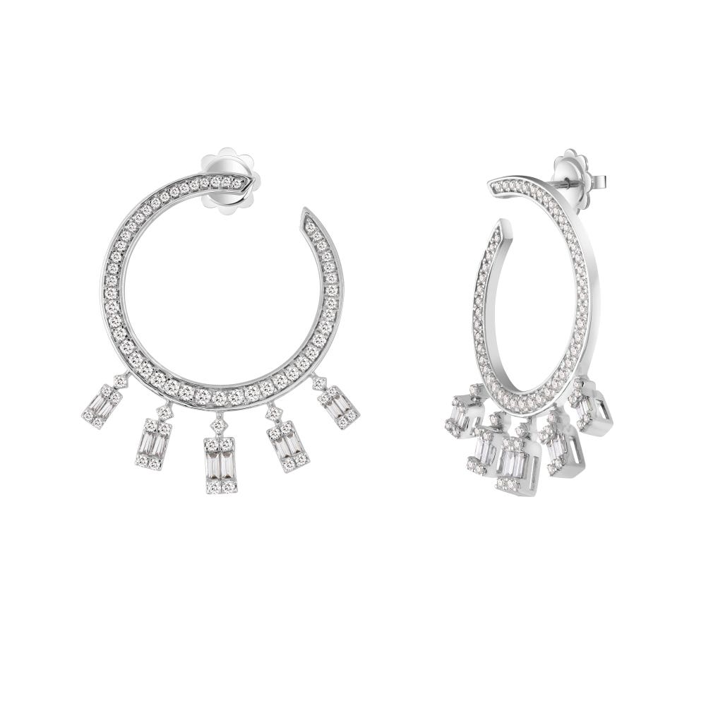 White gold earrings with diamonds MAGIA SALVINI 20095202 - 1