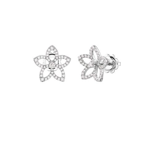 White gold earrings with diamonds MAGIA GARDEN SALVINI 20101505 - 1